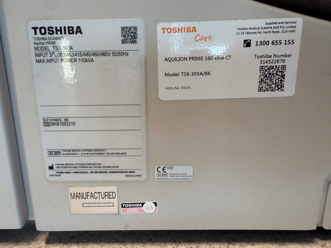 2015 Toshiba Aquilion Prime 160 Slice, photo 10