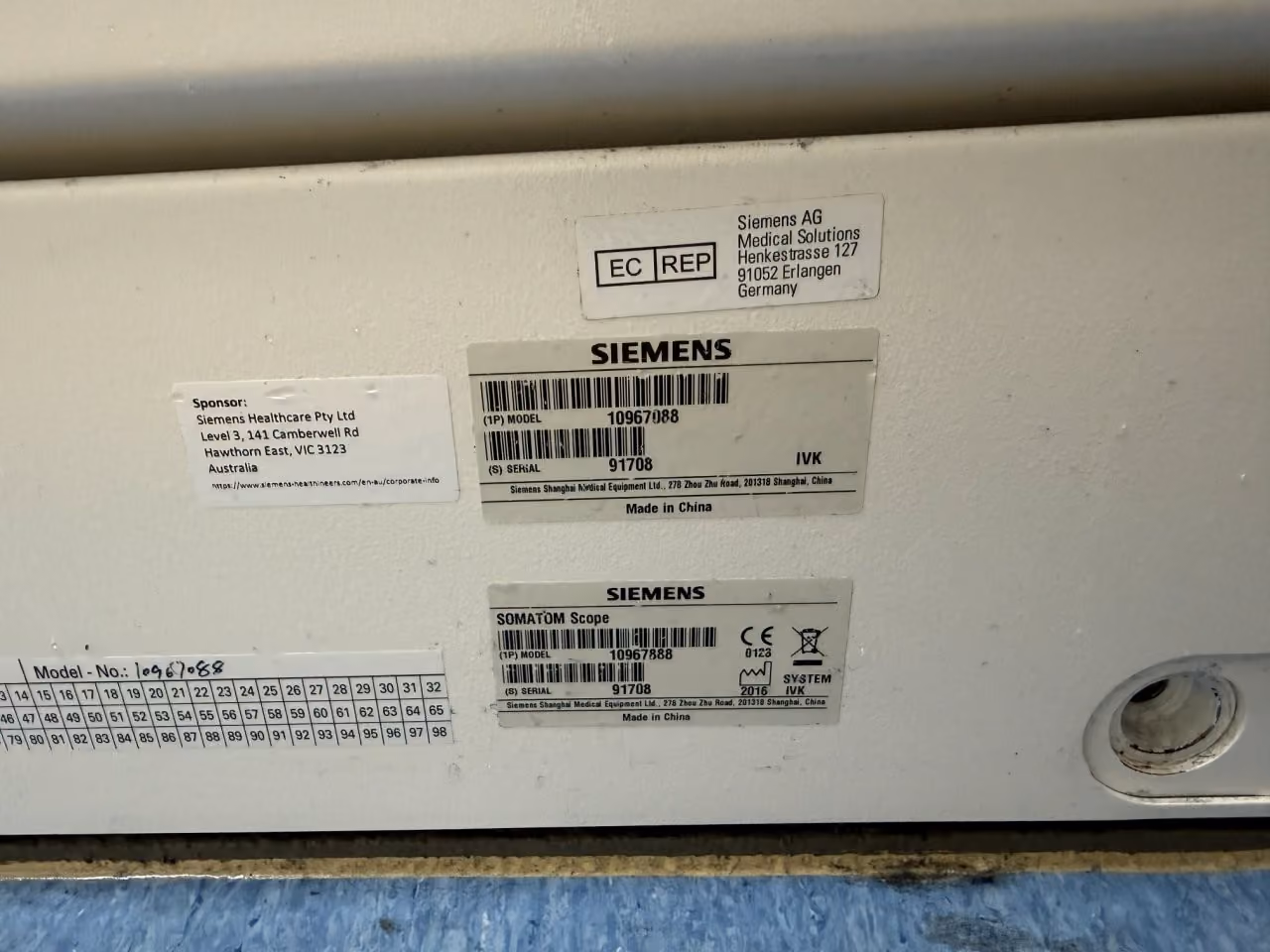 2016 Siemens Somatom Scope Power 16 Slice, photo 10