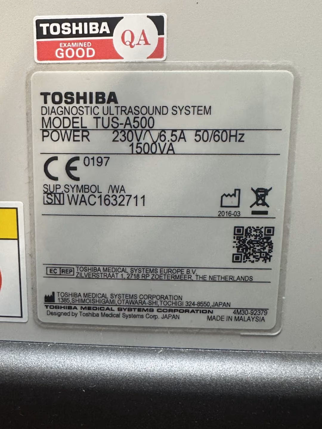 2016 Toshiba Aplio 500, photo 7