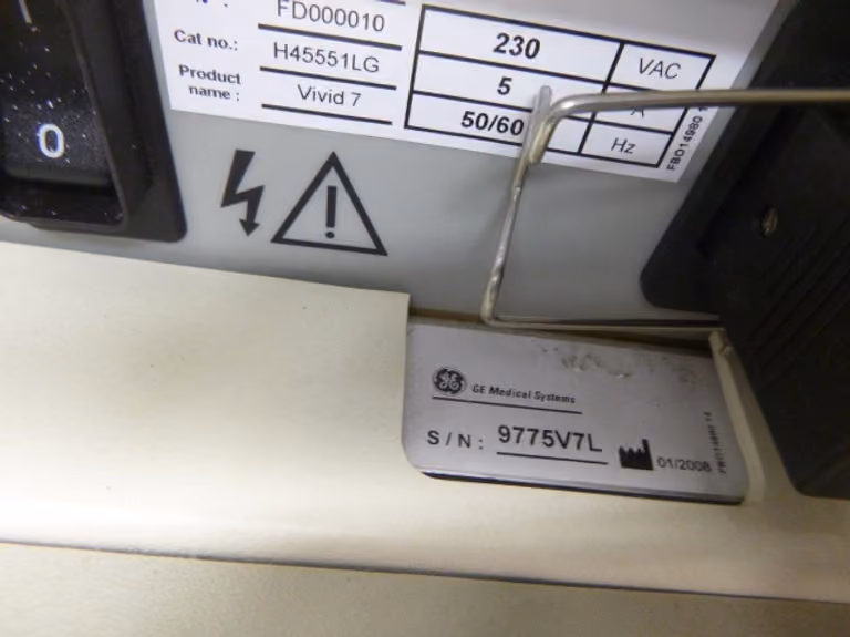 2008 GE Vivid 7 Dimension, photo 6