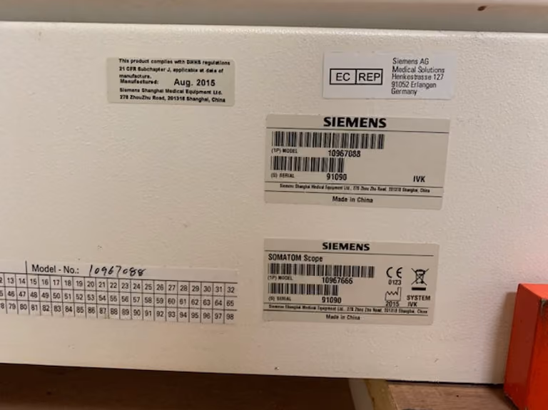 2015 Siemens Somatom Scope 16, photo 9