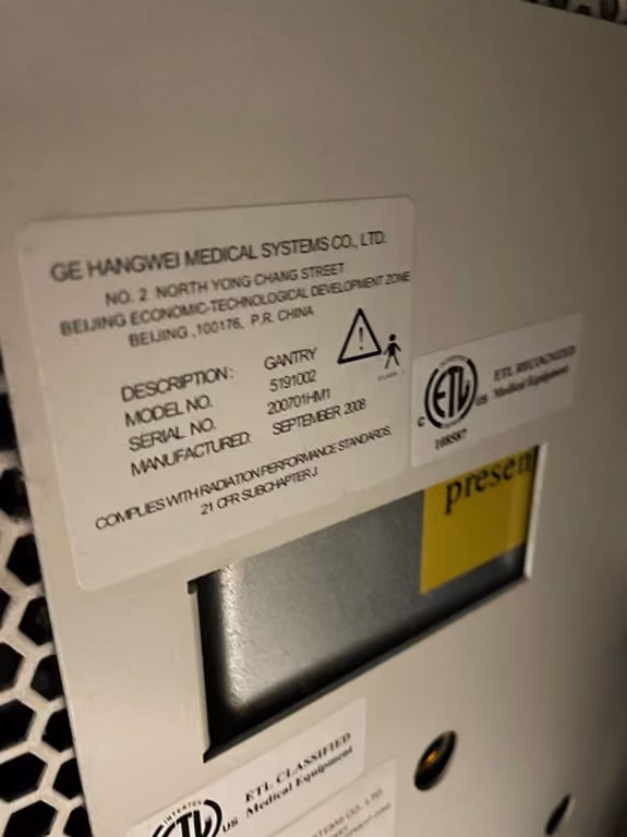 2008 GE Brightspeed 8 Slice, photo 7