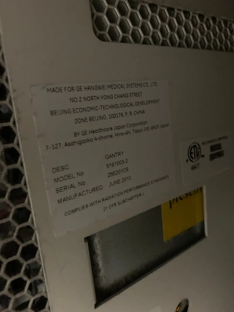 2010 GE Brightspeed 16 Slice, photo 4