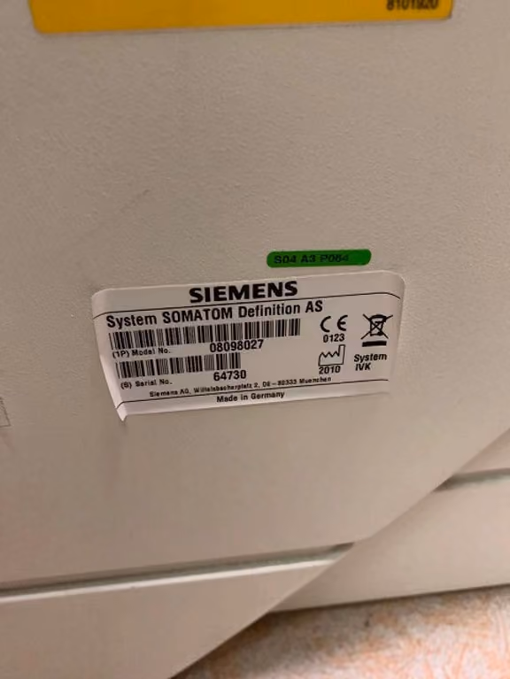 2010 Siemens Somatom Definition AS+ 128, photo 6