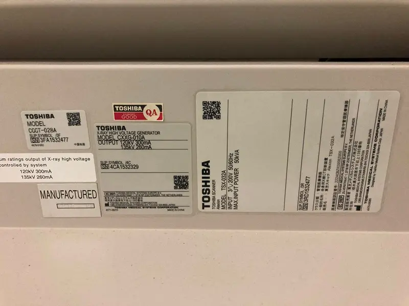 2015 Toshiba Alexion 16 Slice, photo 2