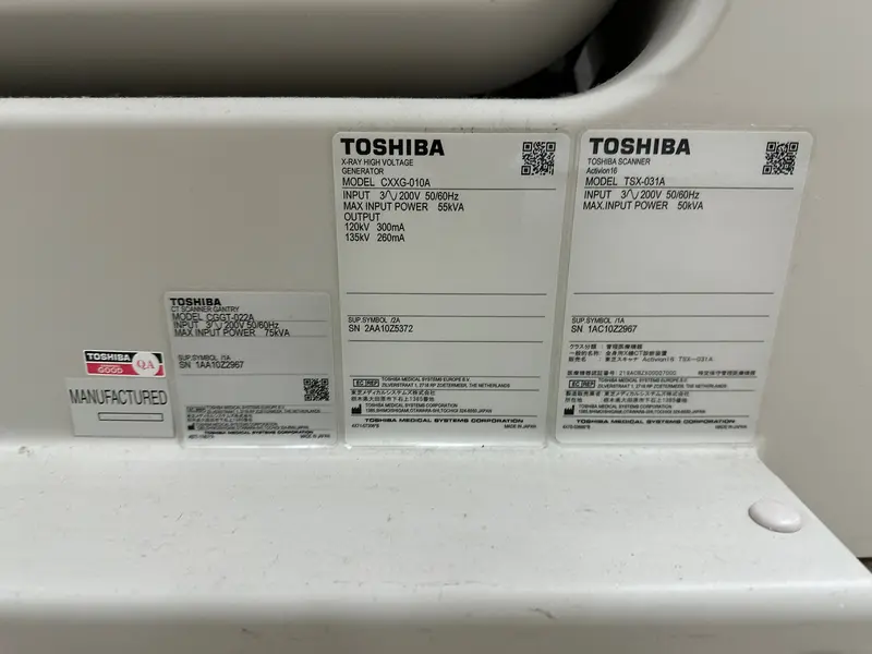 2010 Toshiba Activion 16 Slice, photo 2