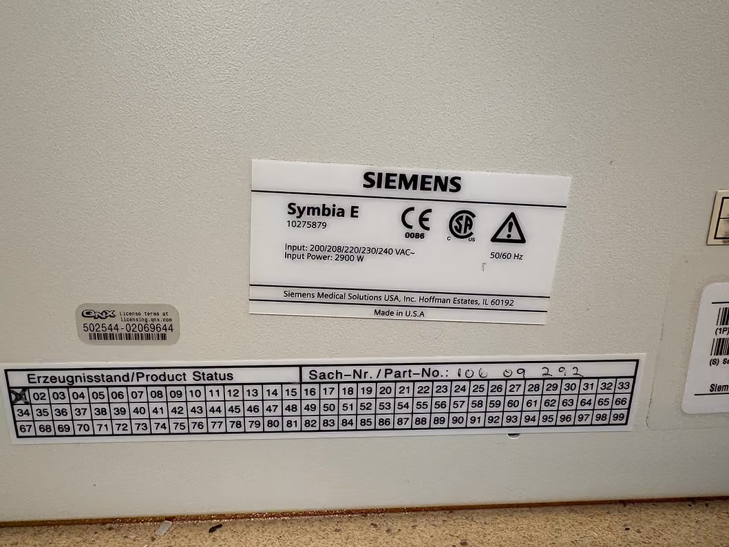 2011 Siemens Symbia E, photo 13