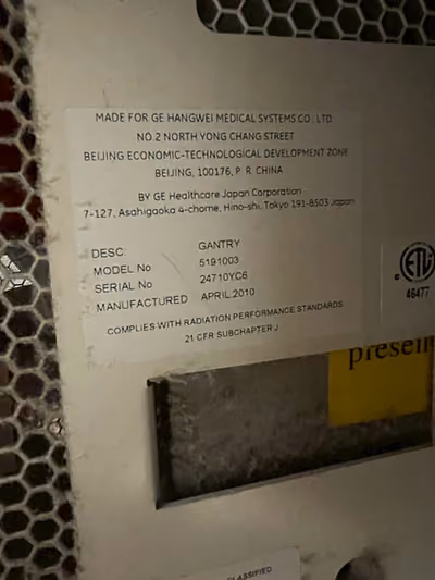 2019 Hitachi GE Brightspeed 16 Slice, photo 7