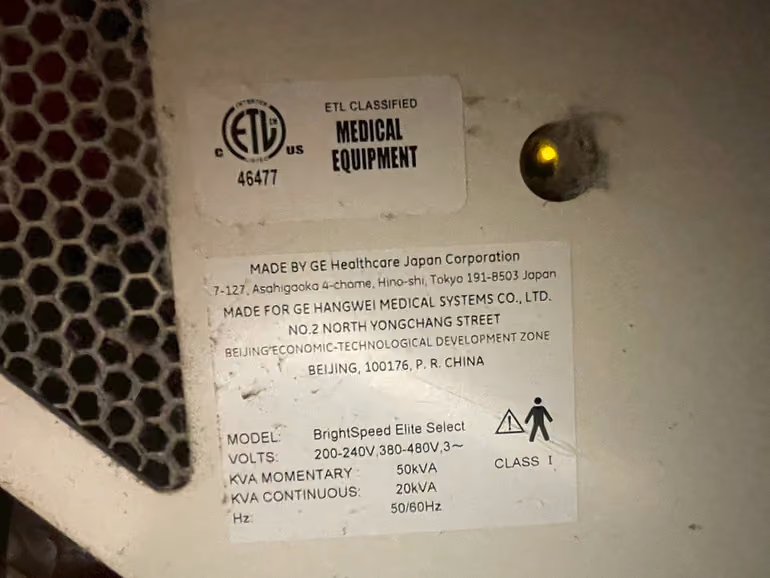 2019 Hitachi GE Brightspeed 16 Slice, photo 8