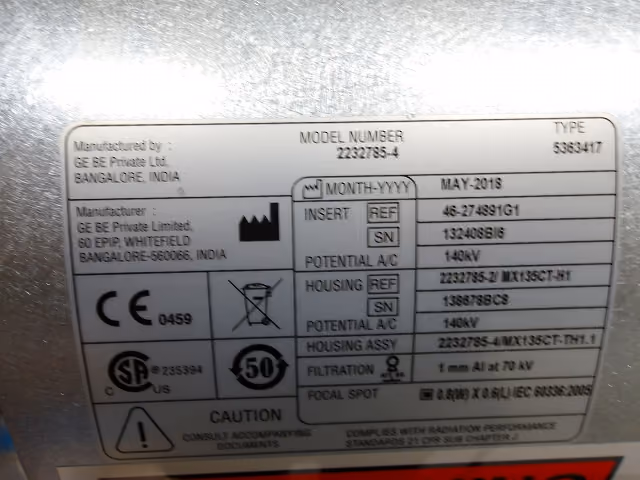 2012 GE Brivo CT385 16 Slice, photo 5
