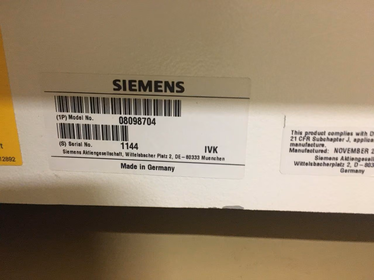 2005 Siemens Biogrpah 16, photo 11