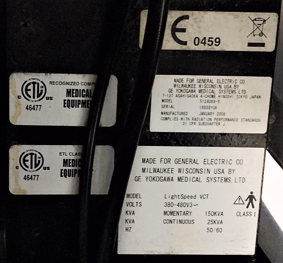 2008 GE VCT 64 Slice, photo 8