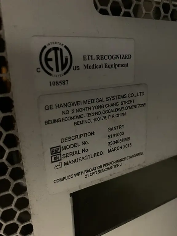 2013 GE Brightspeed 16 Slice, photo 2