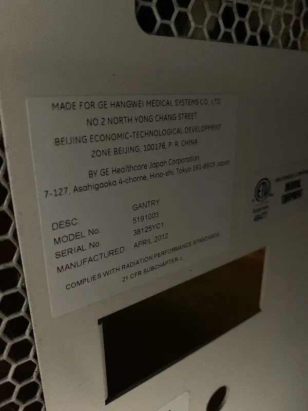2012 GE Brightspeed 16 Slice, photo 3