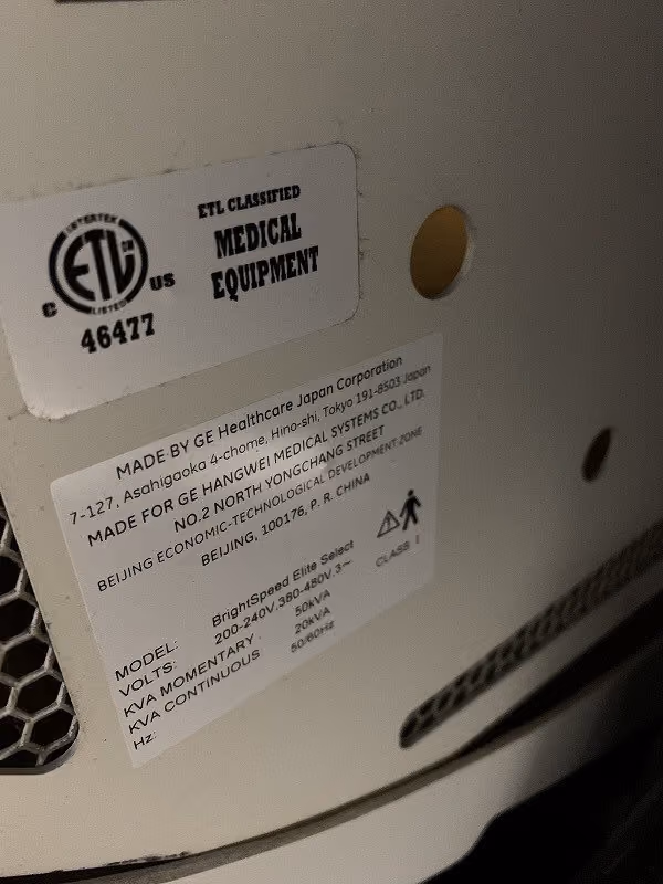 2012 GE Brightspeed 16 Slice, photo 7